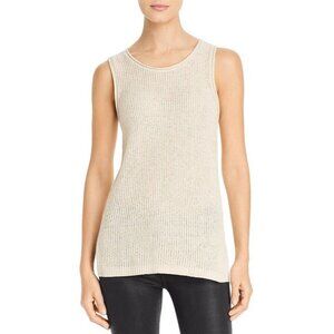 MARLED Rolled Edge Sweater-knit Tank In Natural Size Small